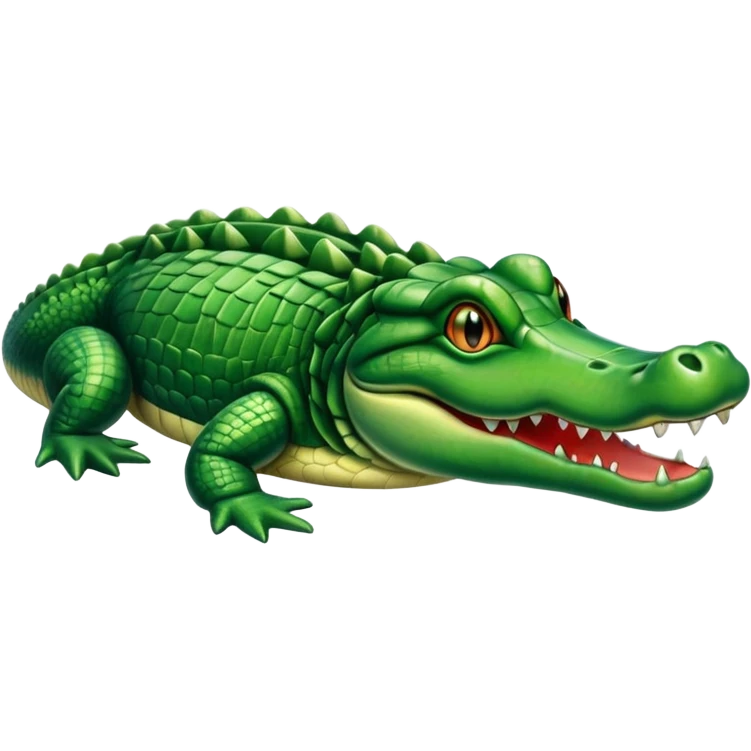 Alligator swimming  emoji