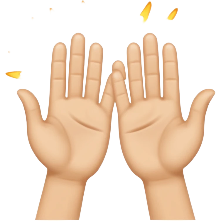 clapping and emoji