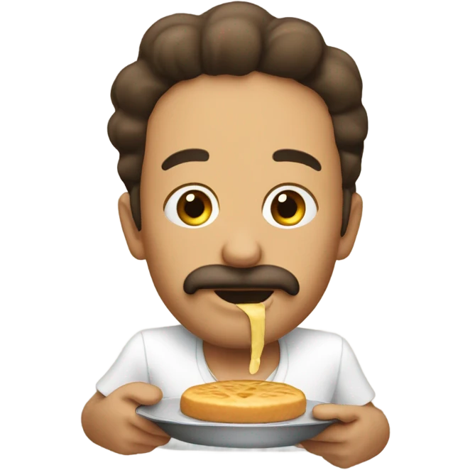 Erizo comiendo pan emoji