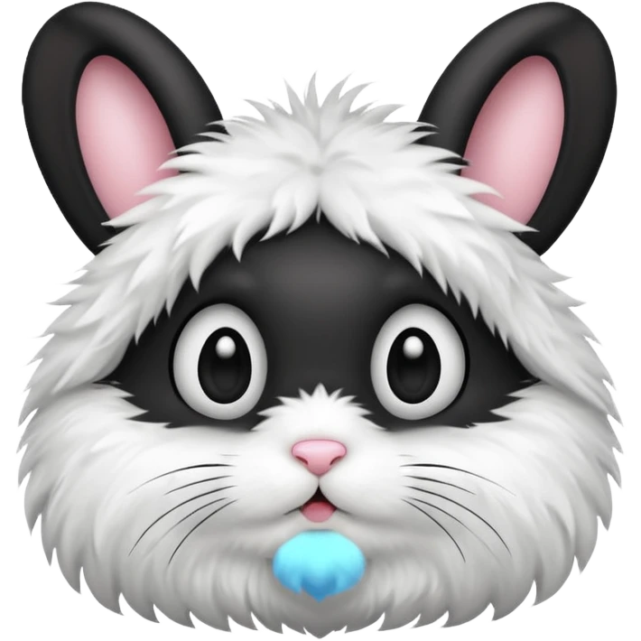 Mặt thỏ đen emoji