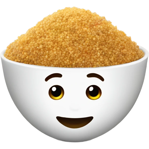 quinoa in a plate emoji