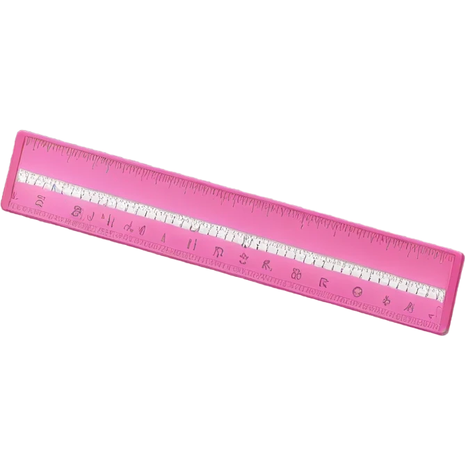 pink ruler emoji