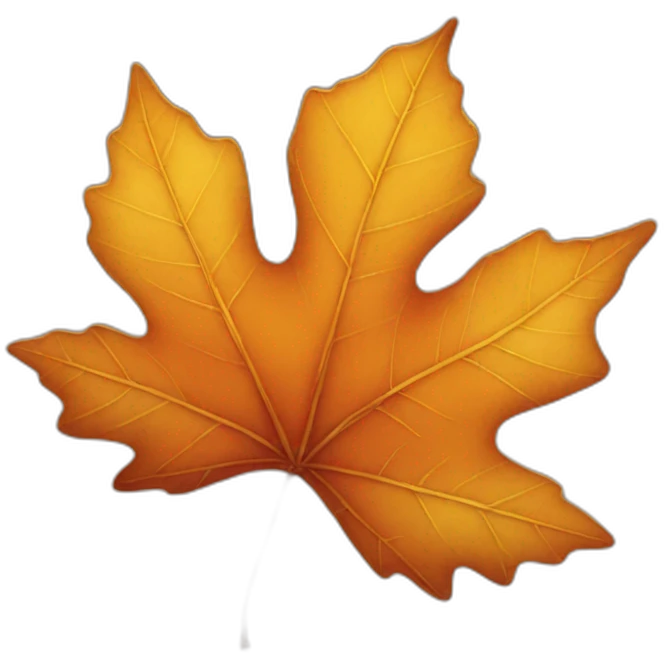 autumn leaf emoji