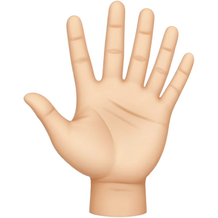 palm up hand emoji