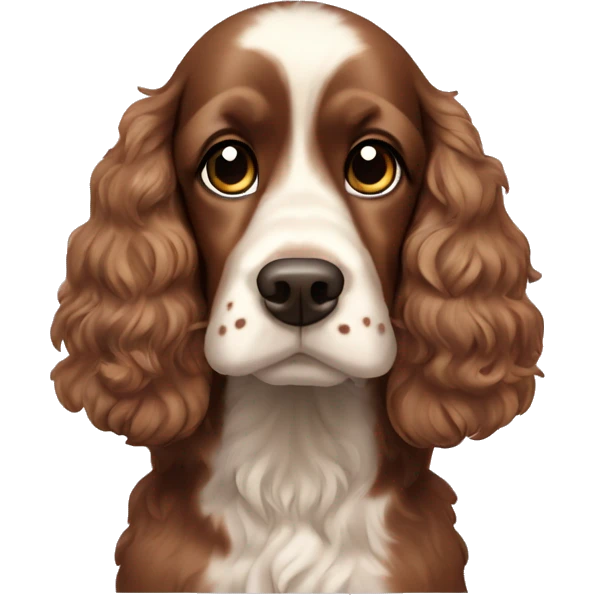 Show cocker spaniel emoji