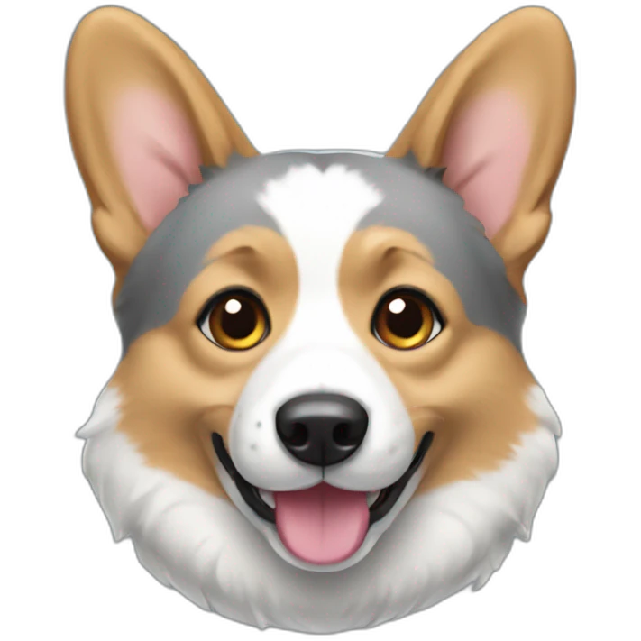 grey corgi emoji
