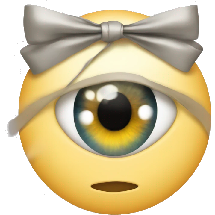 eye roll with a bow  emoji
