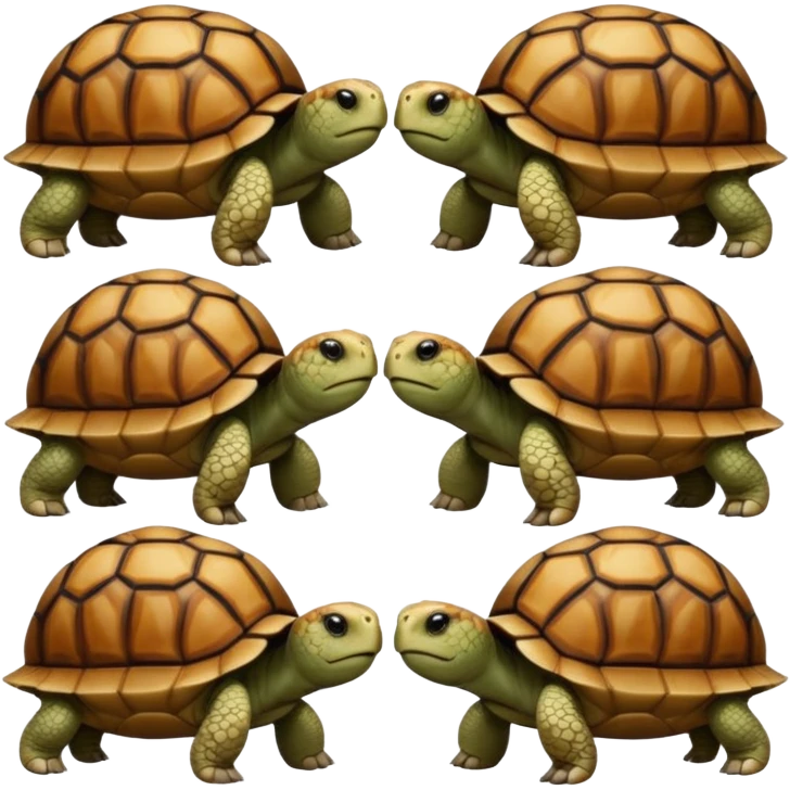 Tortoises in confusion emoji