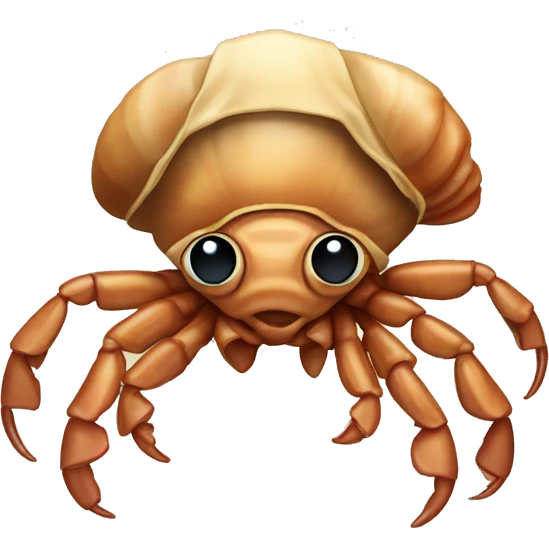 Hermit crab wearing bow tie  emoji