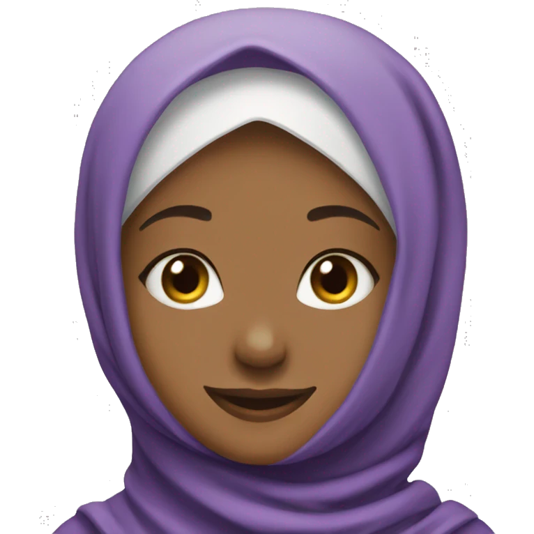 Hijab girl smiling emoji