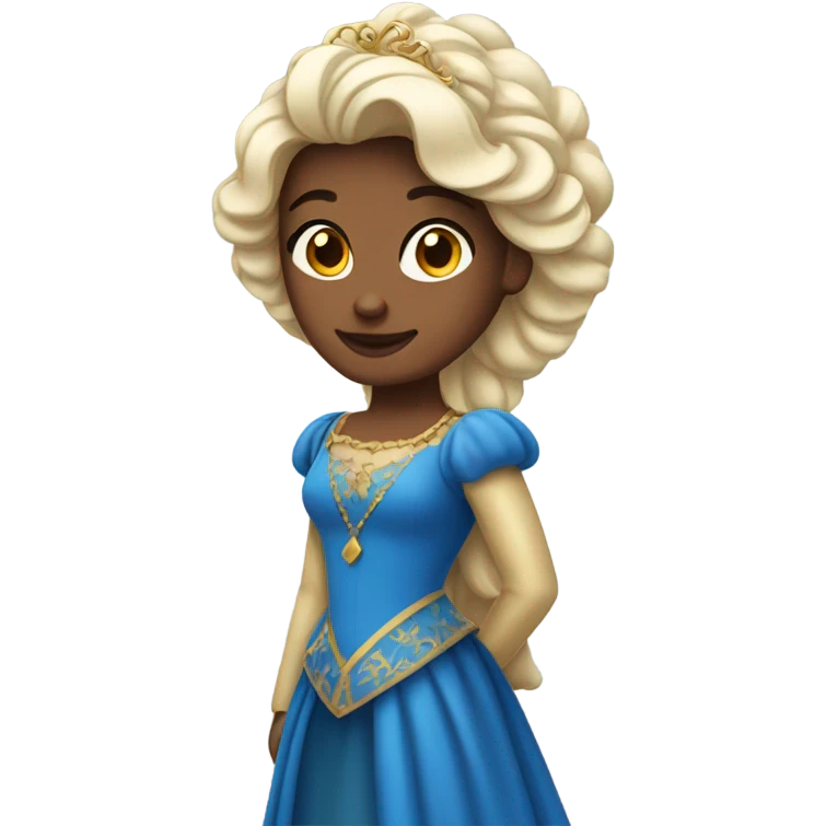 Principessa con i capelli blu  emoji