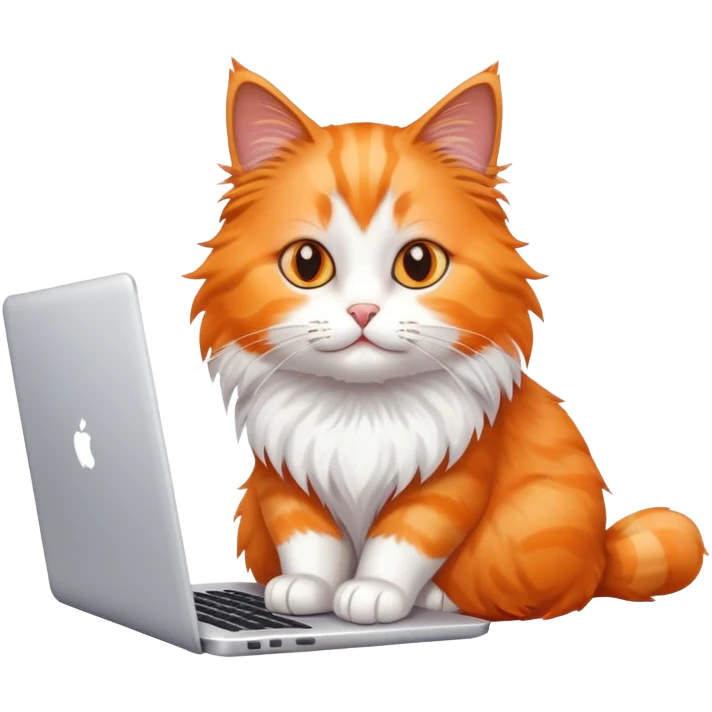 Cat with laptop emoji