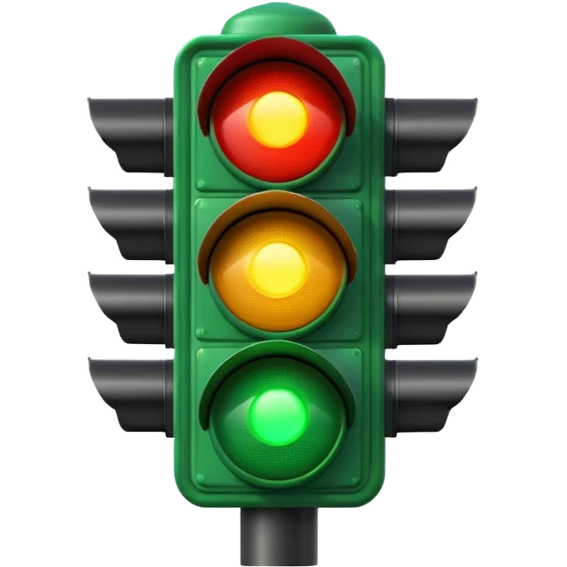 green traffic light means go just green light emoji