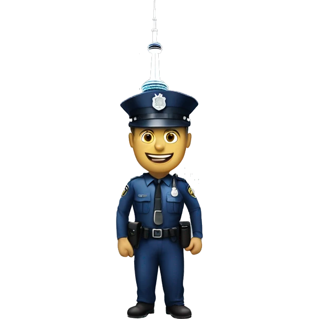 toronto police with cn tower emoji