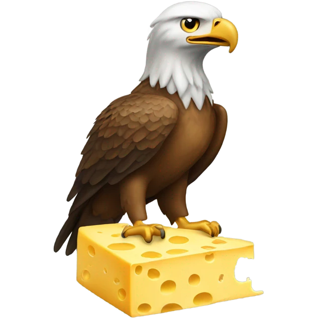 Eagle covered in cheese  emoji