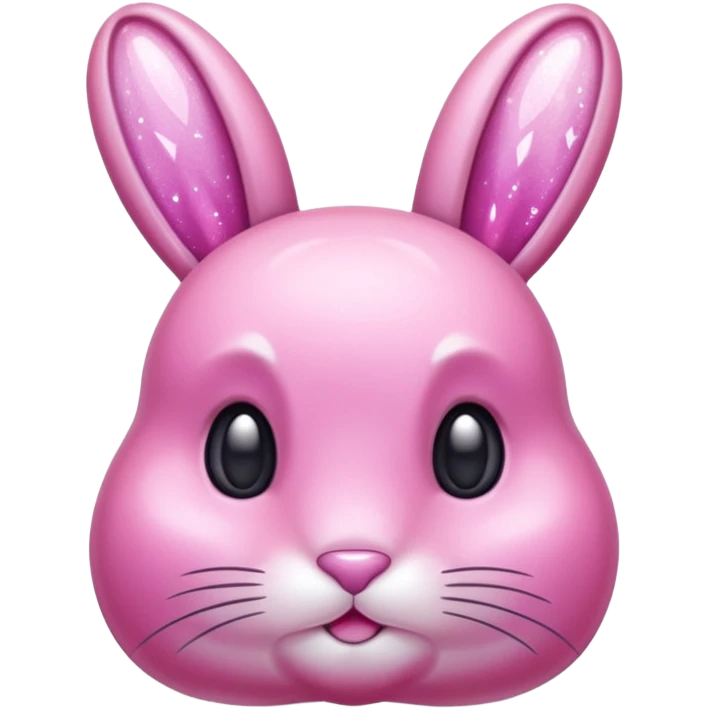  crystallized bunny pink emoji