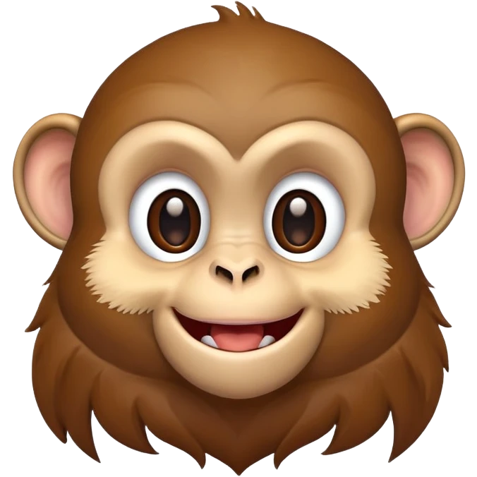 Monkey smiling emoji