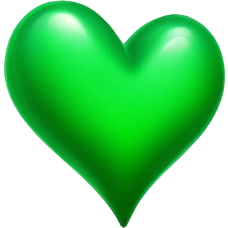 repaired green heart emoji