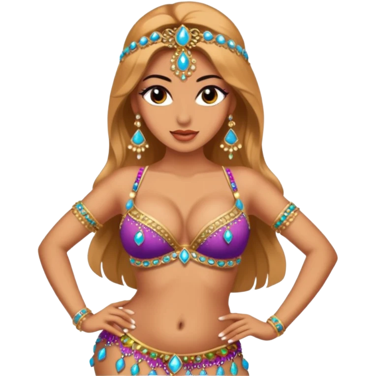 naked bellydancer with giant boobs emoji