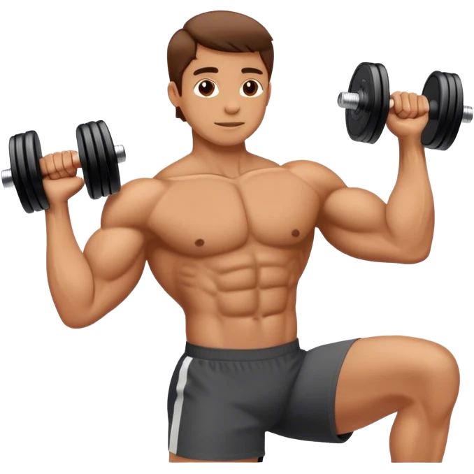 dumbbell side deltoid exercise emoji