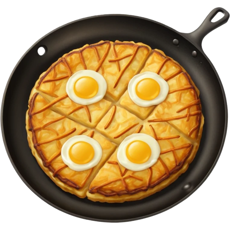 swiss rösti, without eggs emoji