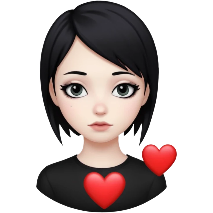 Emo heart eyes emoji