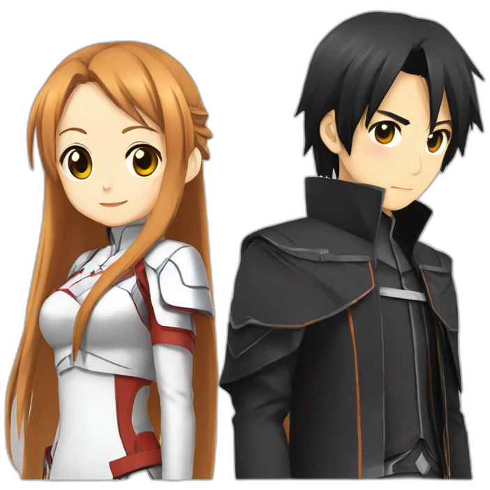 Asuna et Kirito emoji