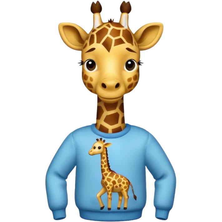 giraffe wearing sweater emoji