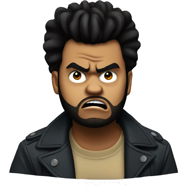 the weeknd angry emoji