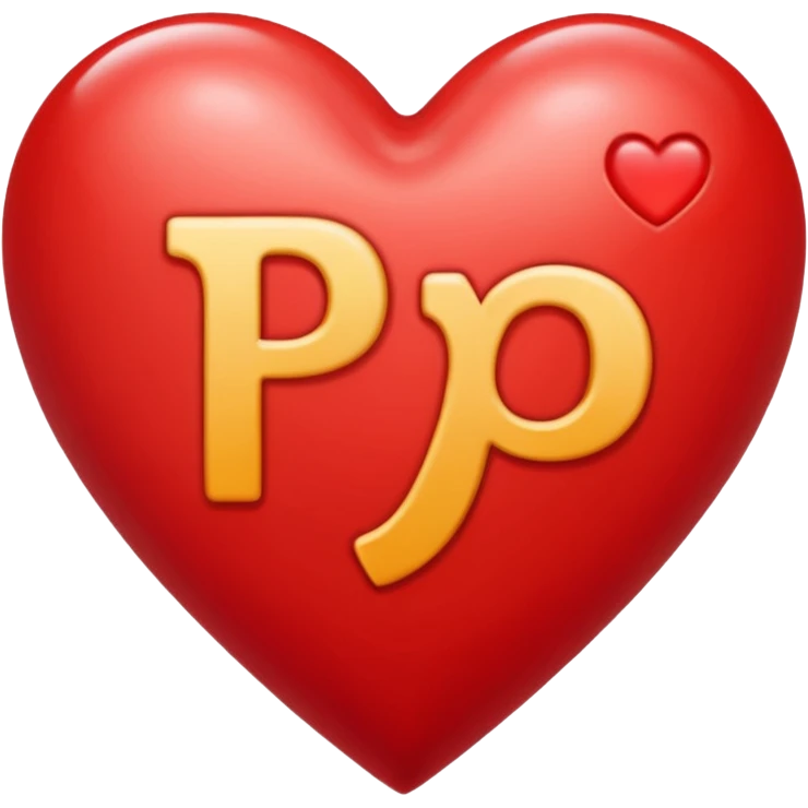 emoji herz mit buchstabe P drin emoji