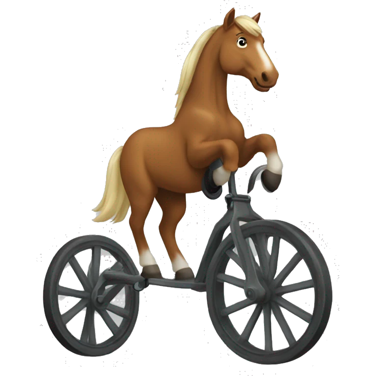 Horse wheelie emoji