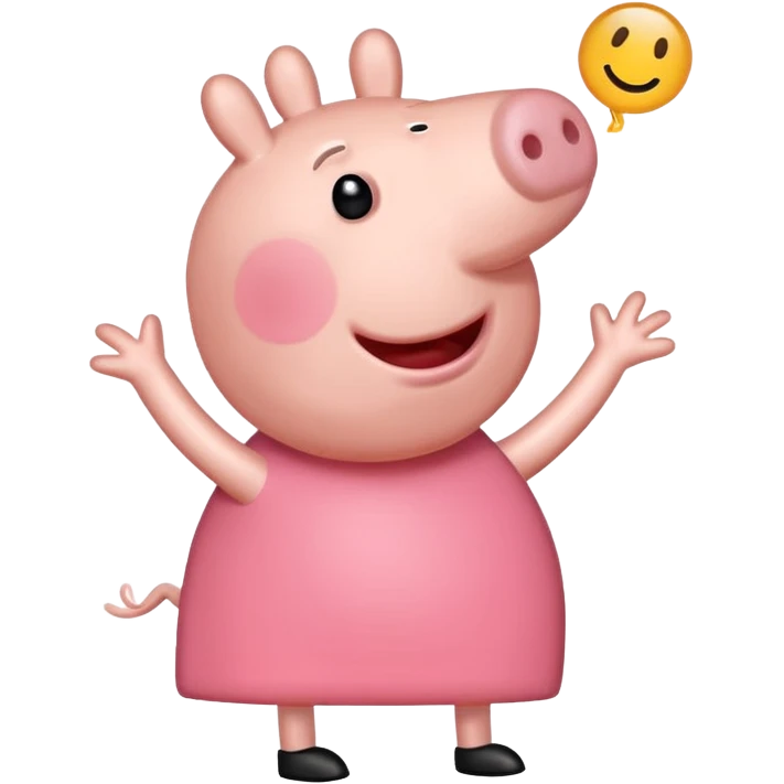 Peppa pig doing the griddy emoji