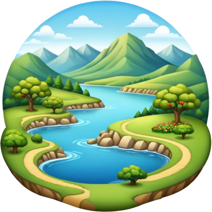 Fancy landscape  emoji