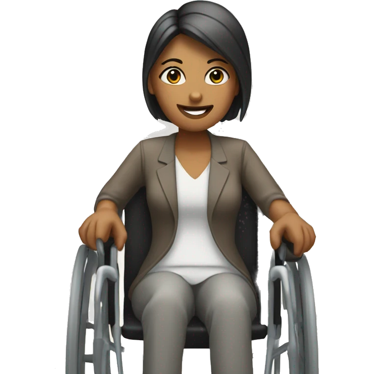 a woman in a wheelchair emoji