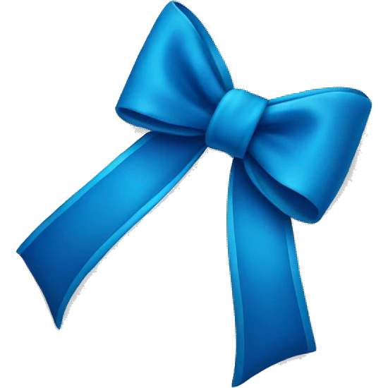 Blue bows  emoji