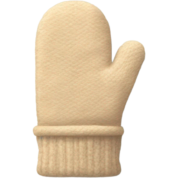 Beige mittens emoji