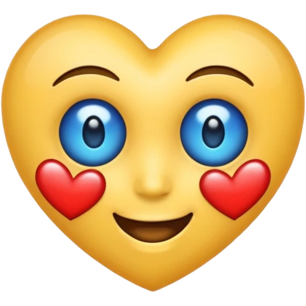 Emoji con los ojos de corazón azul 🩵 emoji
