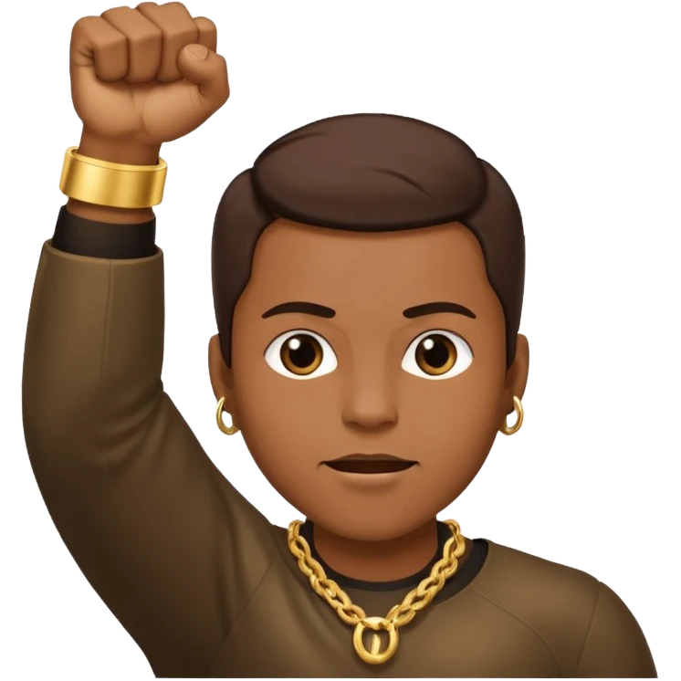 2 fists in the air one below on top like i got like hella money meme emoji