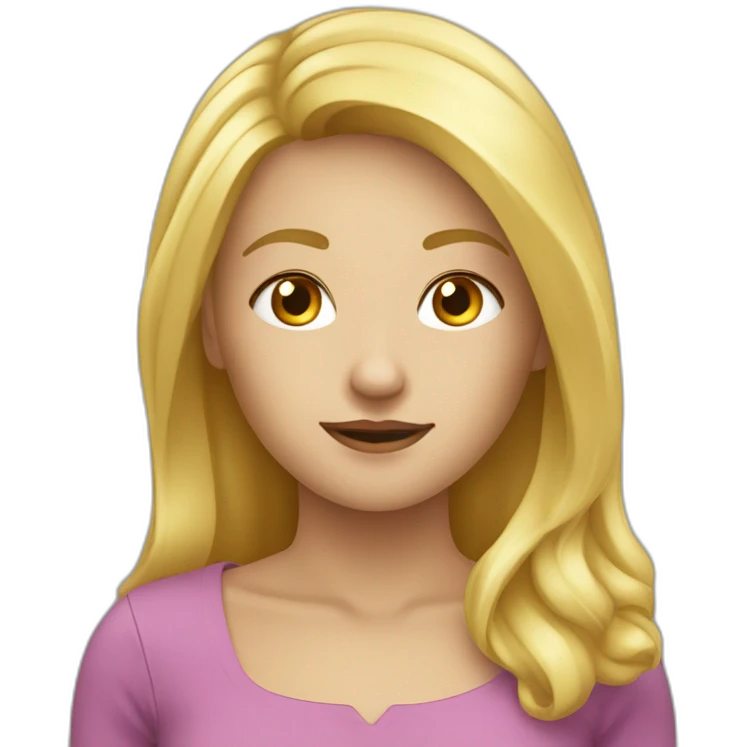 Fille blonde avec mâchoire cassé emoji
