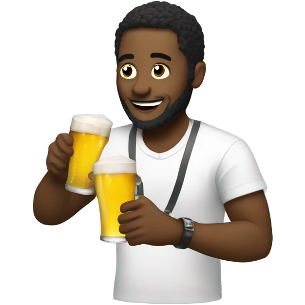 dj playing drinking beer  emoji