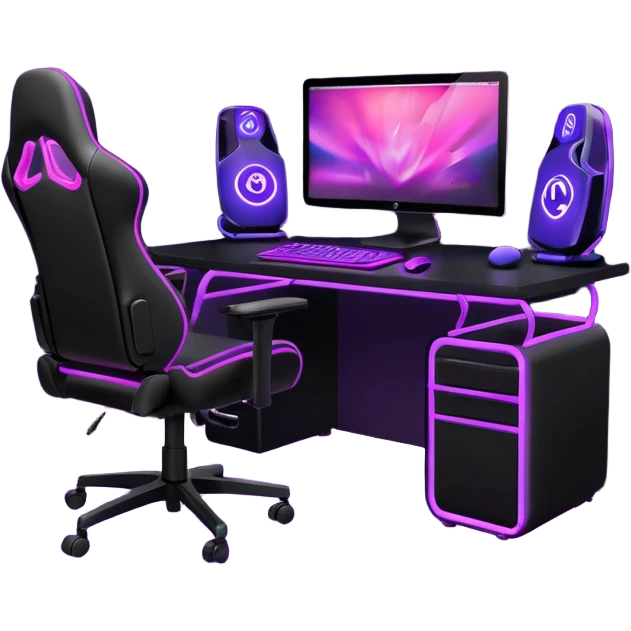 purple gaming setup emoji