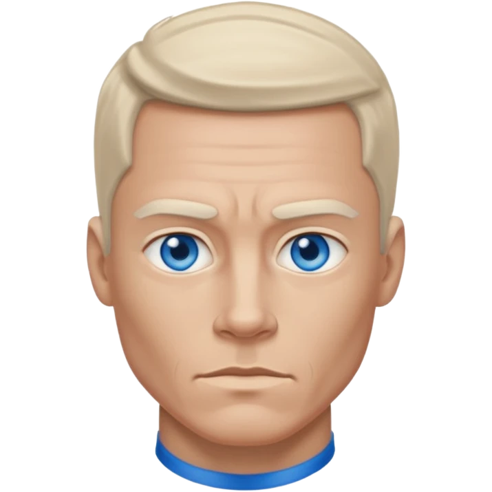 John Henry with blue eyes emoji