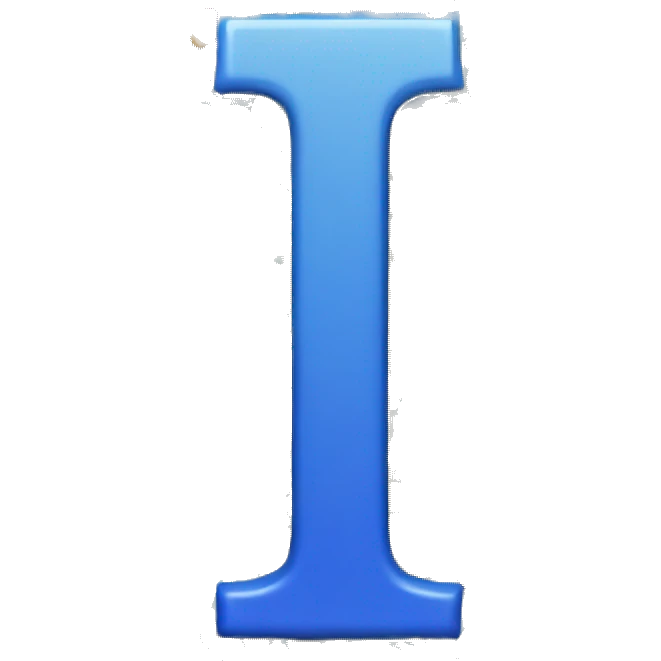 Blue Colour Latin Uppercase Letter "L" emoji
