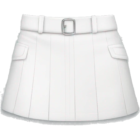 white mini skirt emoji