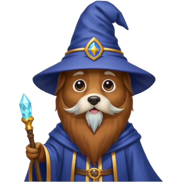 Dog wizard emoji