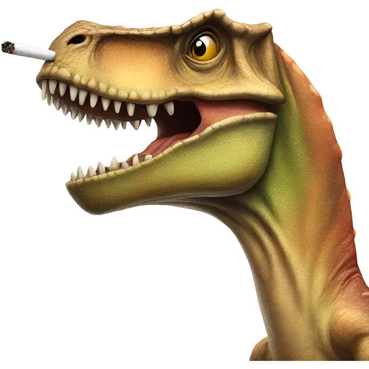 dinosaur smoking emoji