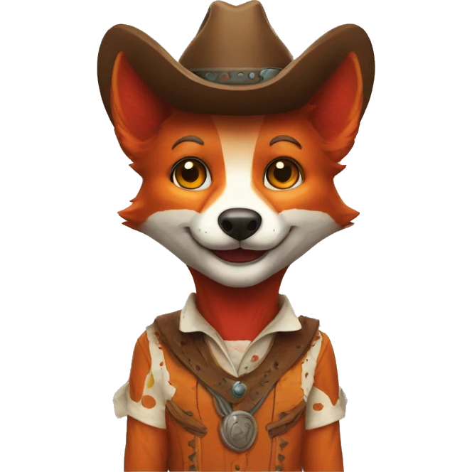 cowboy clown fox emoji