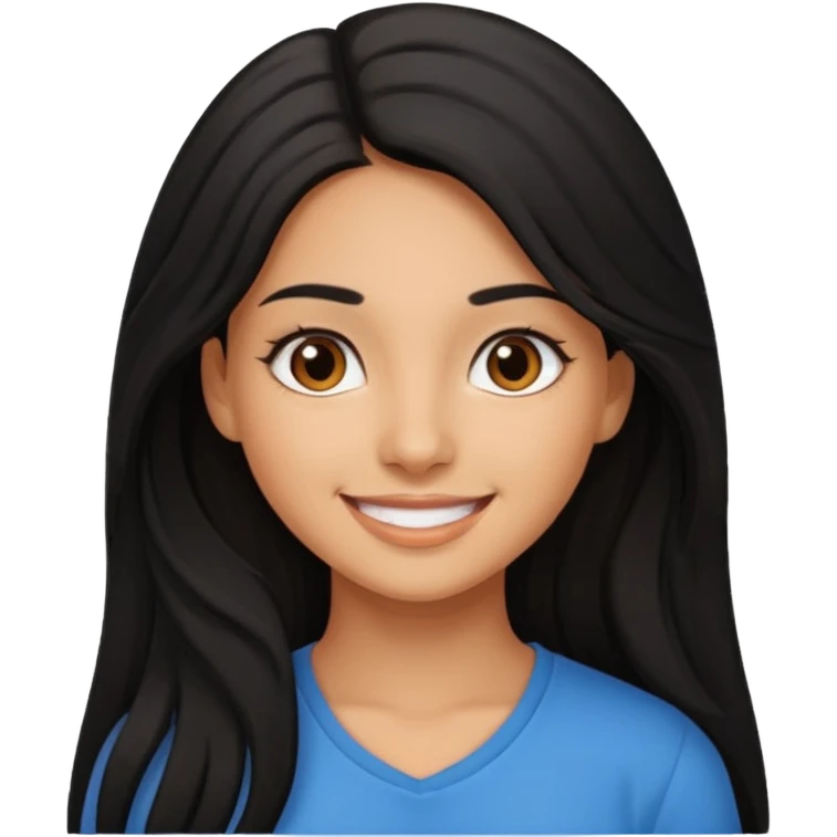 Latina girl smiling emoji