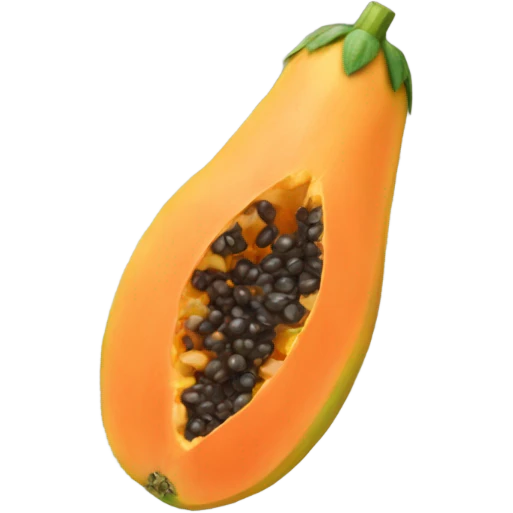 Realistic Papaya  emoji