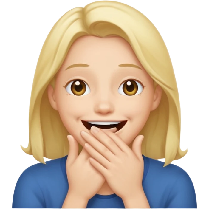 laughing covering mouth  emoji